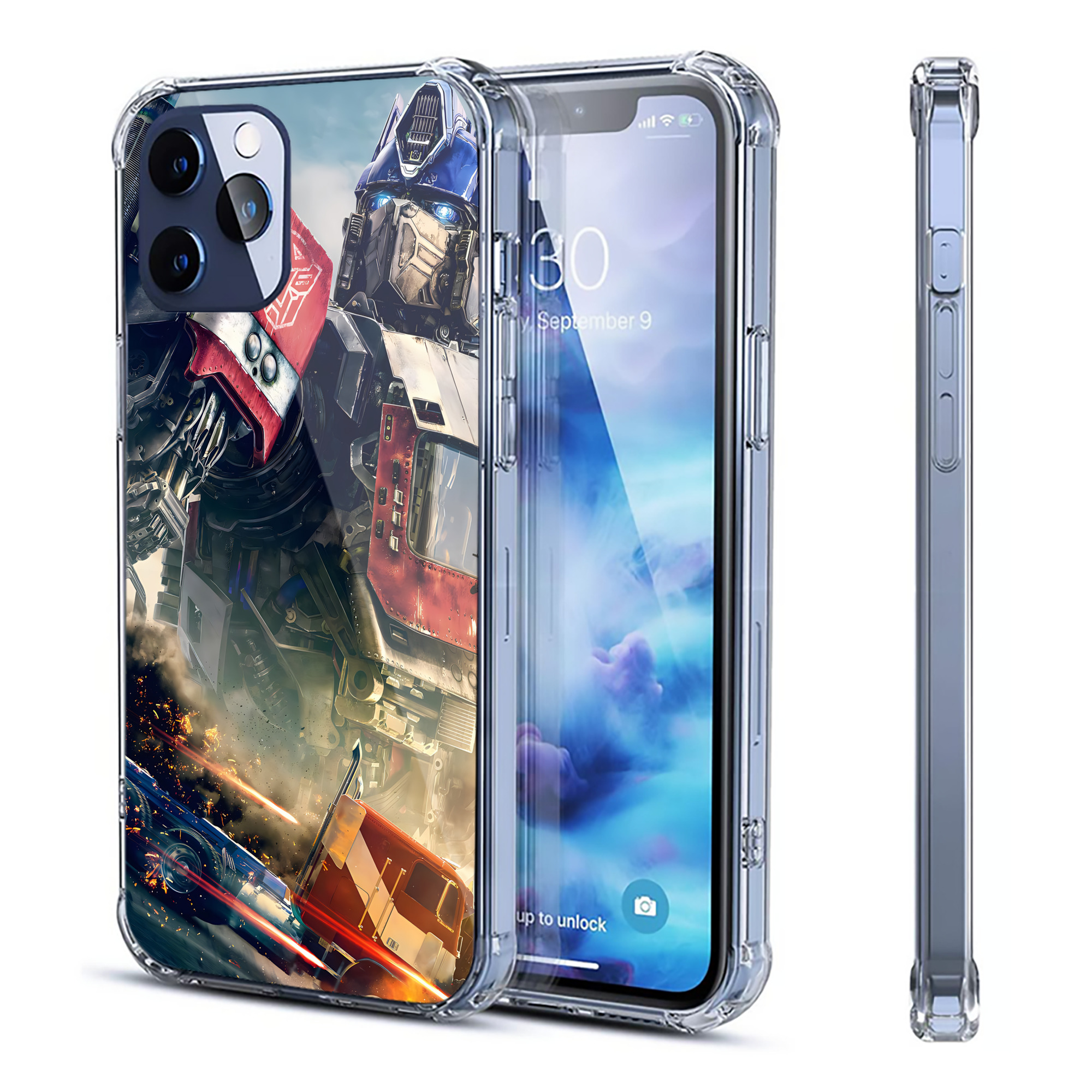 （画像用） Transformers トランスフォーマー 【iPhone 12シリーズ対応】透明スマホケース（クリアソフトケース）